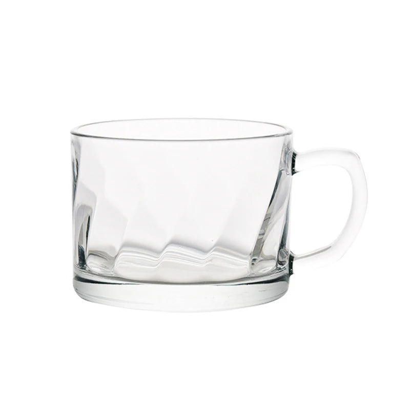 Hxglass 500ml High Borosilicate Breakfast Cereal Cup Heat-Resistant Tempered Glass Coffee Tea Latte Glasses Stocked Drinkware