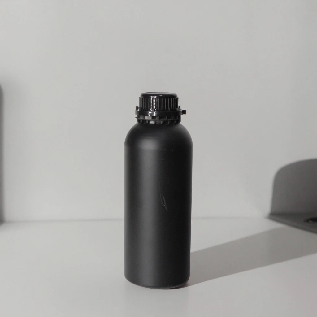 1000ml 500ml Matte Black Aluminum Chemical bottle  essential oil perfume bottle