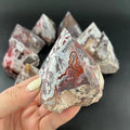 Natural  Nice Druzy Mexico Agate Rough Tower  Healing Stone Crystal Rough Tower Mexico Agate   for Healing _XCG