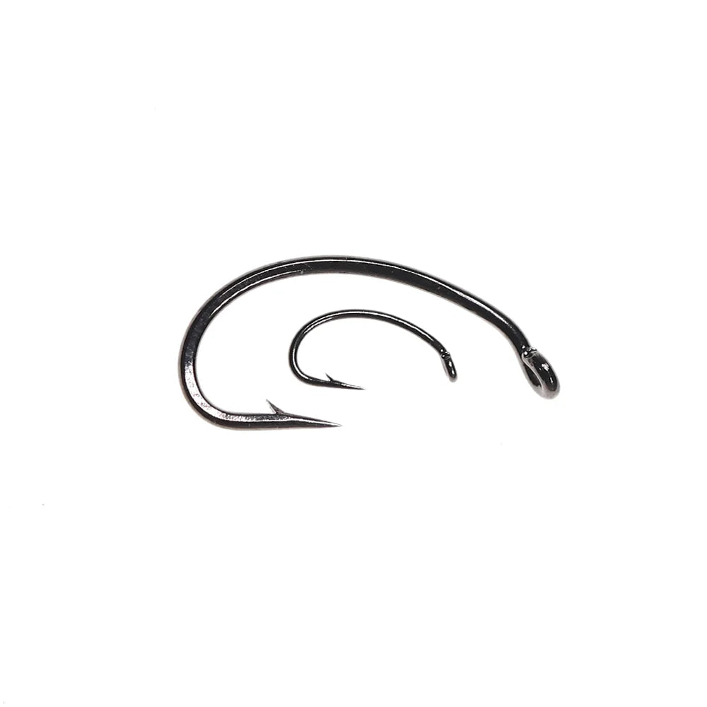 Wholesale Curve Shank Fly Tying Hook Nymph Bug Shrimp Scud Pupae Caddis Flies Barbed Fishing Hook Fly Fishing Hook 10#~20#