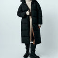 Custom 2024 New Fashion Hood Side Vents Cuffs Fleece-lined  Extra Long Puffer Jacket