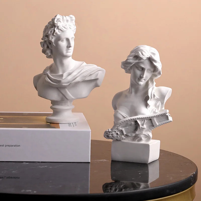 2023 Nordic Minimalist Fashion Desktop Greek Statue Home Office Grecian God Hotel Figure David Sculpture