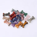 HZ New arrivals mini carved Semi-Precious Stone Crafts natural mixed quartz crystals bones for Souvenir