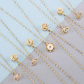 Collar De Acero Inoxidable No Fade Stainless Steel Necklace Rotating Zircon Eye Titanium Steel Clavicle Chain Necklace
