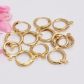 14K Gold Plated Huggie Hoop Earring Findings14MM Tarnish Resistant Earrings DIY French Hook Earrings