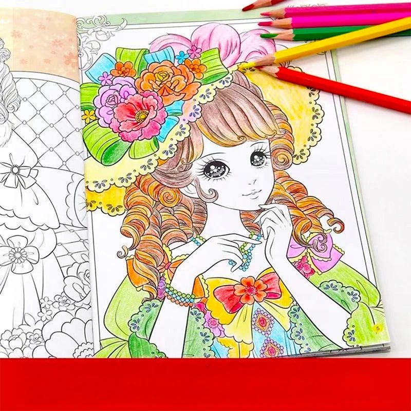 Wholesale Printing Custom Color Magazine Manga Colour Print Children Libros Be Torn Out Easily Sticker Coloring Books