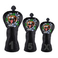 Premium Custom PU Leather Golf Driver Wood Club Headcover Waterproof Golf Headcovers