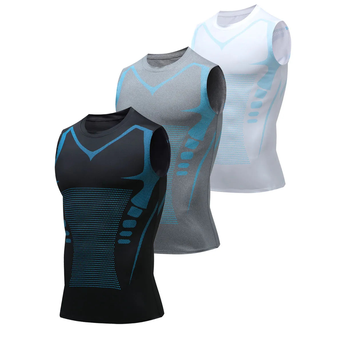 Men's Sleeveless Tank Top Quick Dry Elastic Basketball Training Clothes Fitness Running Track Field Sports Top