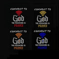 55+ Hot Custom Connect to God  Religious Christian Rhinestone Transfer Design Iron on  Religious Motif Only Transfer