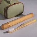 Wholesale Eco-Friendly Biodegradable Hotel Bamboo Tooth Brush with Natural Wood Handle Foldable and Disposable
