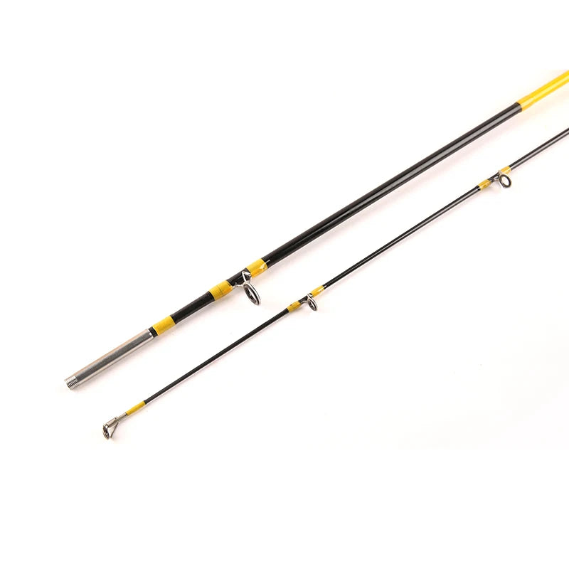 Chinese Made Fiberglass Offshore Saltwater Spool Set and EVA Handle 2 Section Solid Luya Fishing Rod