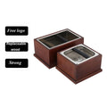 Stainless Steel  Barista Coffee Grind Knock Box and Espresso Dump Bin Espresso Coffee Grounds Container with Wood