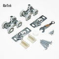 RHETECH Top Mount Sliding Pocket Door Hanger New Arrival Zinc Alloy Ball Bearing Tri-Roller 2 Wheel 4 Wheel Closet Rollers