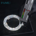 Fine Jewelry Hip Hop White Gold 925 Sterling Silver VVS Moissanite Diamond Iced Out Classic Tennis Chain Necklace for Men Women