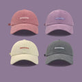 Wholesale Vintage Unisex Baseball Caps Classic Adjustable Hats for Men Women Cotton 6-Panel Structured Hat 5 Colors