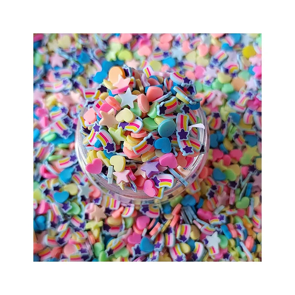 Mixed Christmas Candy Slices Polymer Clay Sprinkles Nail Shaker Card Decoration DIY Crystal Mud Filler Accessories
