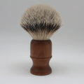 Long Loft Dense Bristles Shaving Brush Well Lather Walnut Wooden Silver Tip Badger Men's Badger Shaving Brush