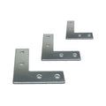 20/30/40/45 L-Shaped Nickel Plated Metal Aluminum Profile Brackets 4 Holes 90 Degree Joining Plate Corner Brace