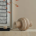 Flolenco Wabi-sabi Solid Wood Stacked Ornament Home Decoration Items Tabletop Living Room Creative Home Crafts Hotel Decorations