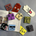 Wholesale Creative Mood Emotion Short Socks Novelty Funny Cotton Ankle Socks for Women