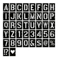 Wholesale 4 Inch Reusable Alphabet Stencil Set Letter and Number Templates for Drawing and Decoration