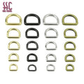 Wholesale various size 10 mm/12/16/19/24/32/38 mm casted small zinc alloy d ring metal D ring for bag