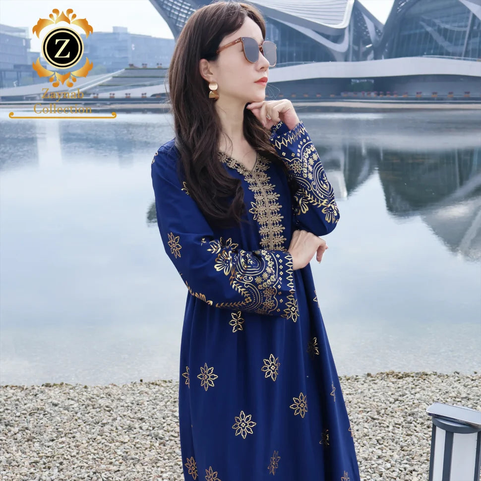 Zaynab Abaya Vestido Muslim Women Dress Party Abaya Nida Dress Women Muslim Dress Abaya