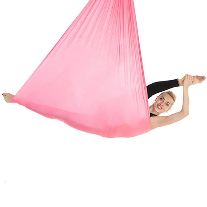 Nylon Training Power Exercise Gym Equipment Workout Custom Logo Fitness Pilates Outdoor Aerial Swing Antigravity Yoga Hammock