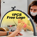 30 Inch 48W Led Crystals Nail Lamp Table Lamps Beauty Salon Lighting Desktop Arch Ring Lights Manicure Lamp for Nail Tattoo