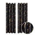 Striped Marble Pattern Wave Blackout Curtains for Home Living Room Grommet-Type Polyester in Rope Format