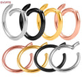 Stainless Steel Silver Plated Trendy Segment Rings Nose Rings & Studs Piercing Body Jewelry