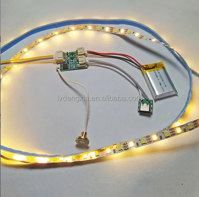 DIY Light Accessory Part Elements Kit LED Strip Light USB DC Touch Sensor Switch for Art Picture Painting Wooden Frame Light Box