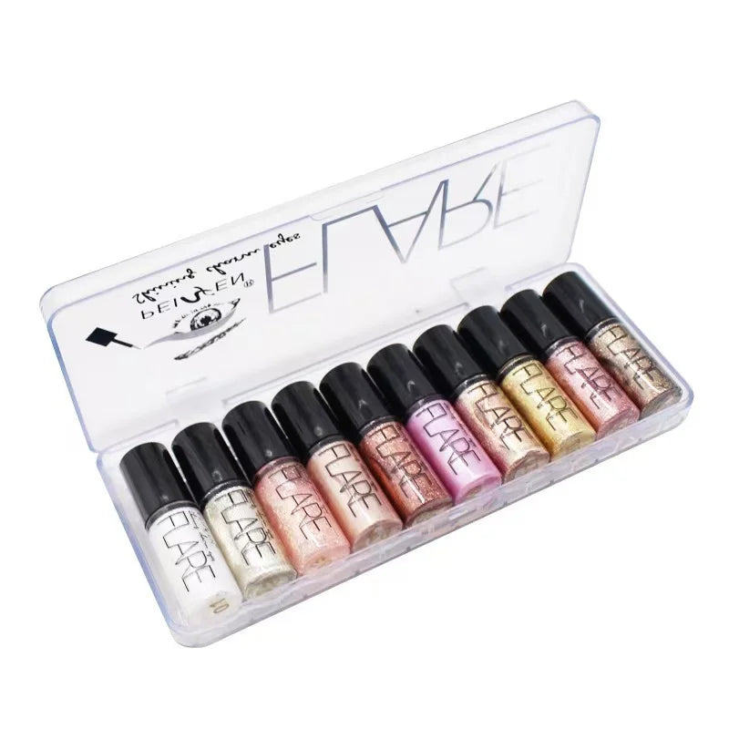Liquid Glitter Eyeliner Waterproof Natural Quick Dry Shiny Eye Liner Shimmer Beauty Long Lasting Makeup for Wholesale