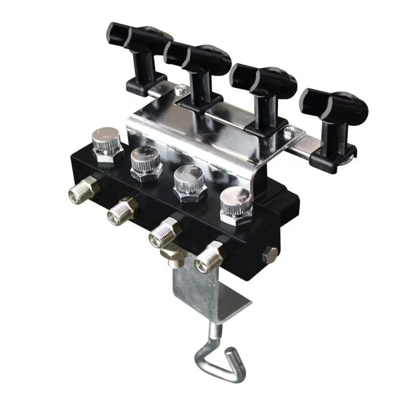 4-Airbrush Holder Stand Set with 4 Splitters