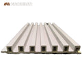 Fireproof Eco Friendly 148 WPC Indoor Fluted Bamboo Wood Wall Panel for Hotel Office Apartment