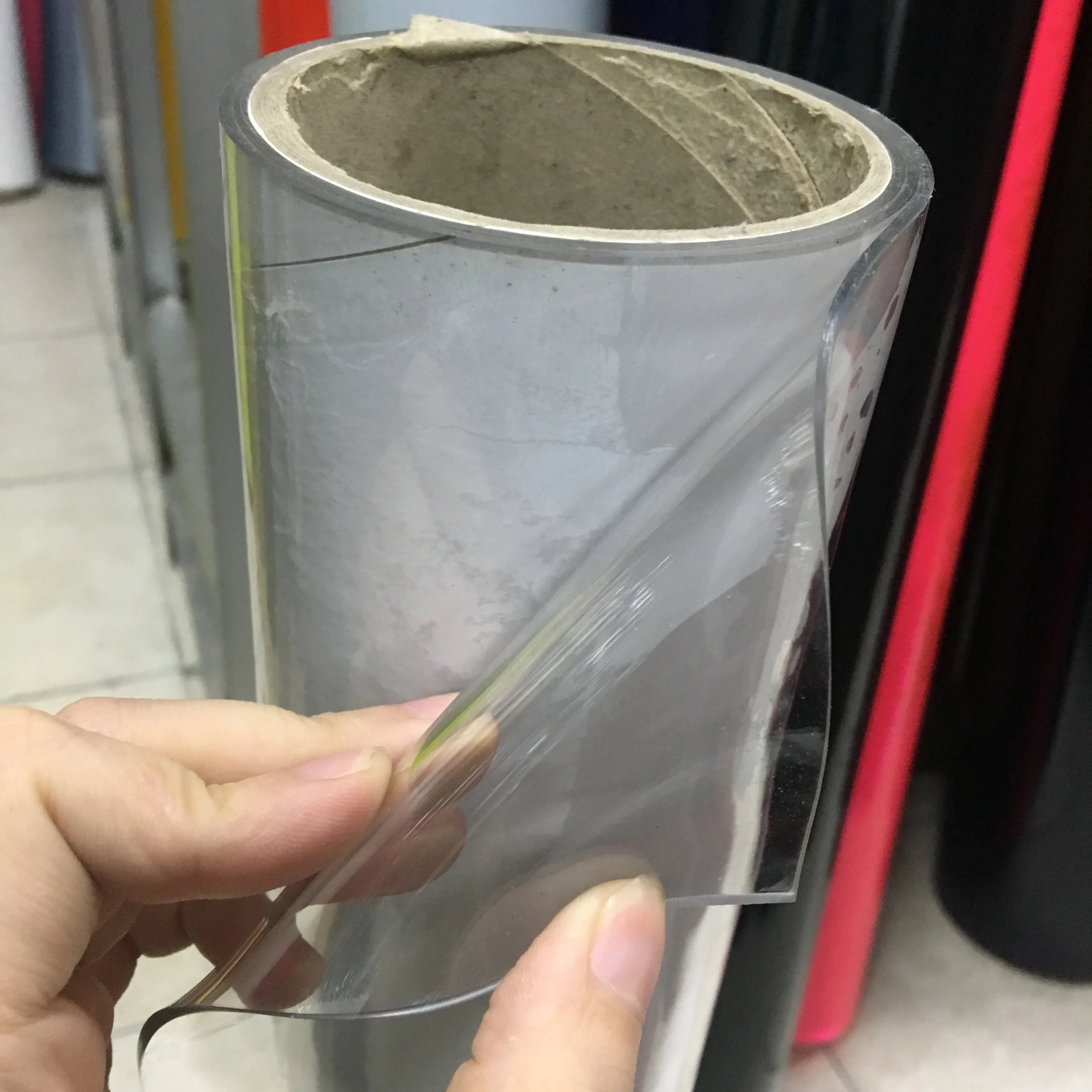 Wholesale Hot Sale 0.8mm Custom Transparent Soft Plastic PVC Film Sheet Rolls Flexible Clear Pvc Film for Pvc Package