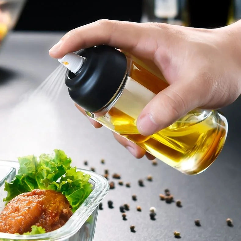 2026 New Fashion Air Pressure Spray Seasoning Bottle Barbecue Spray Edible Oil Bottle Push Type Quantitative Oil Spray Can