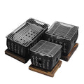 Portable Non-Stick BBQ Grill Plate Metal Square Warming Stove for Outdoor Kitchen for Restaurants