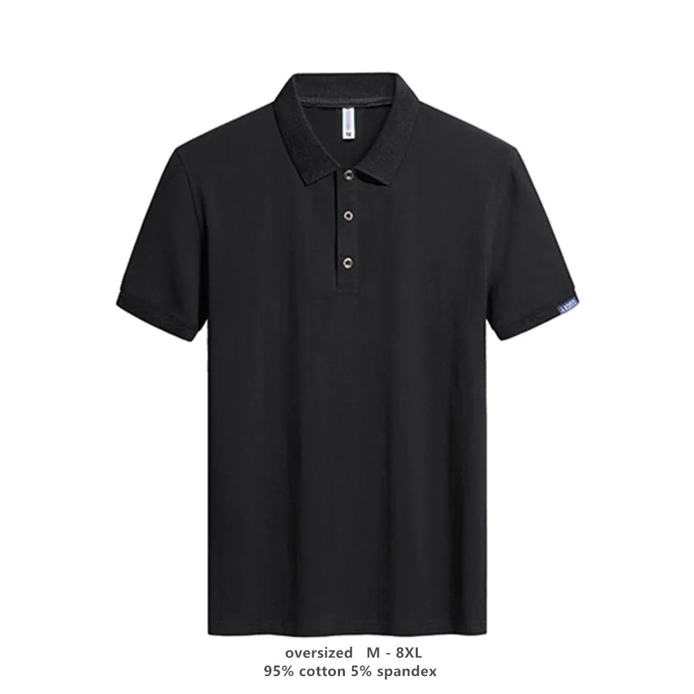 Factory Plus Custom Logo Men's for Polo Shirts 95% Cotton 5% Spandex Plain Plain for Polo Tshirts