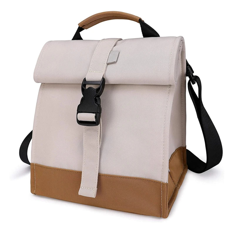 Portable Nylon Insulated Lunch Bag 20L Thermal Cooler for Women Kids Canvas for Work Picnic School Ice Pack Tote Food Lunch Box