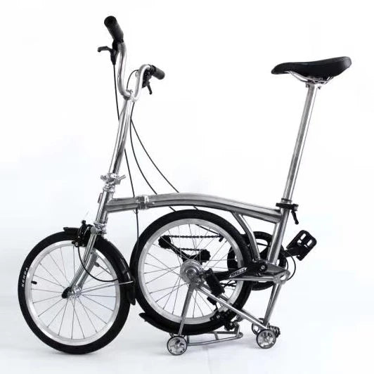 Titanium Alloy 3 Speed 5 Speed 20 Inch Disc Brake Foldable City Bike with Rack
