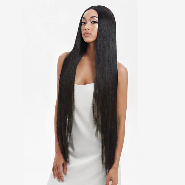 38 Inch Ombre Lace Front Wig Cosplay Blonde Lace Front Wig Wholesale Straight Wave HD Transparent Synthetic Lace Front Hair