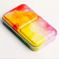Fancy Stocked Empty 12 Colors Small Metal Case Watercolor Tin Box
