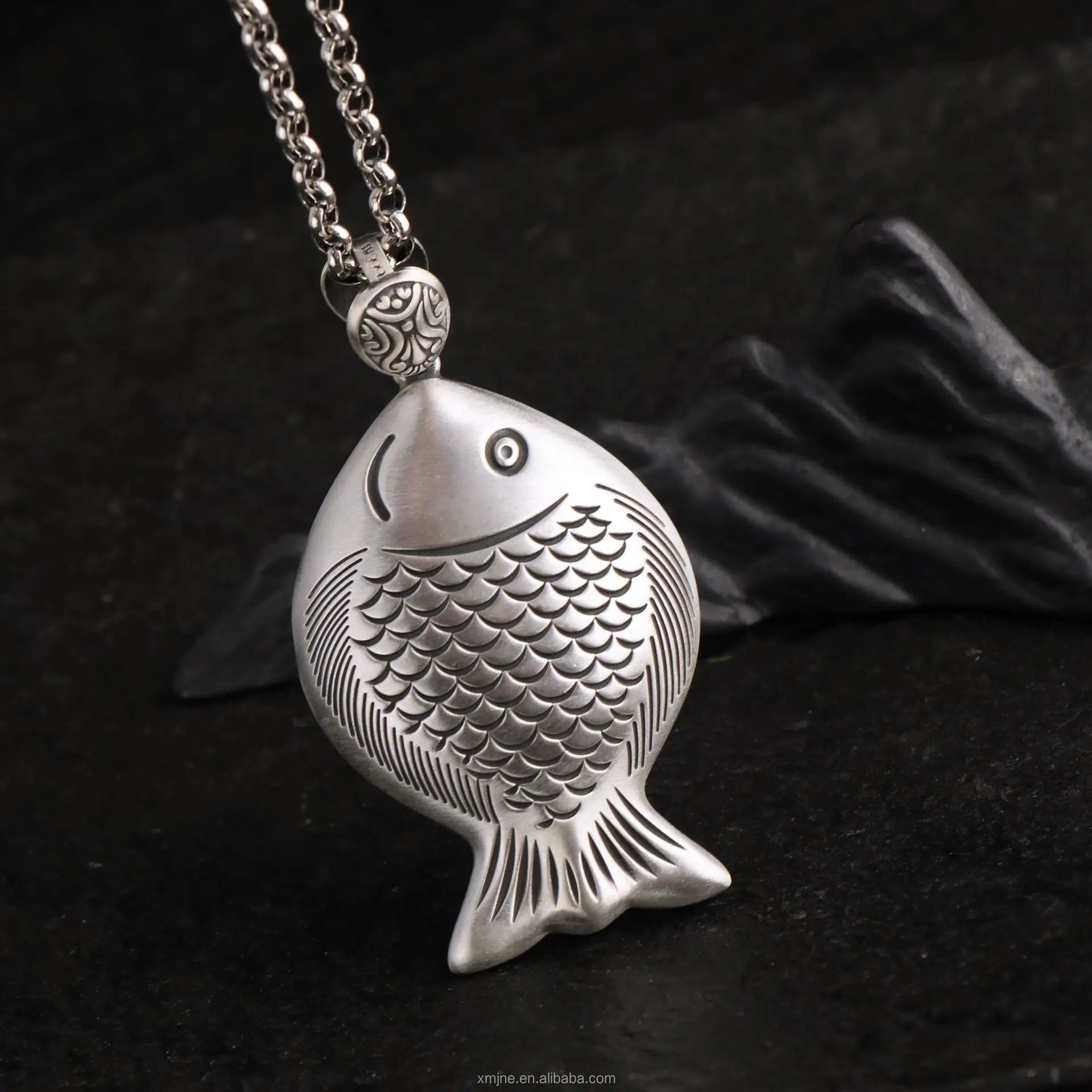 Certified S999 Vintage Sterling Silver Hollow Pendant Ethnic Style Fancy Through Hole Year By Year