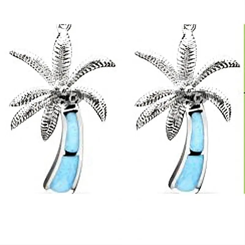 Factory Shop Bijou 925S Spiritual Larimar Larimar Blue Stone Multil Arimar Gemstone Earring