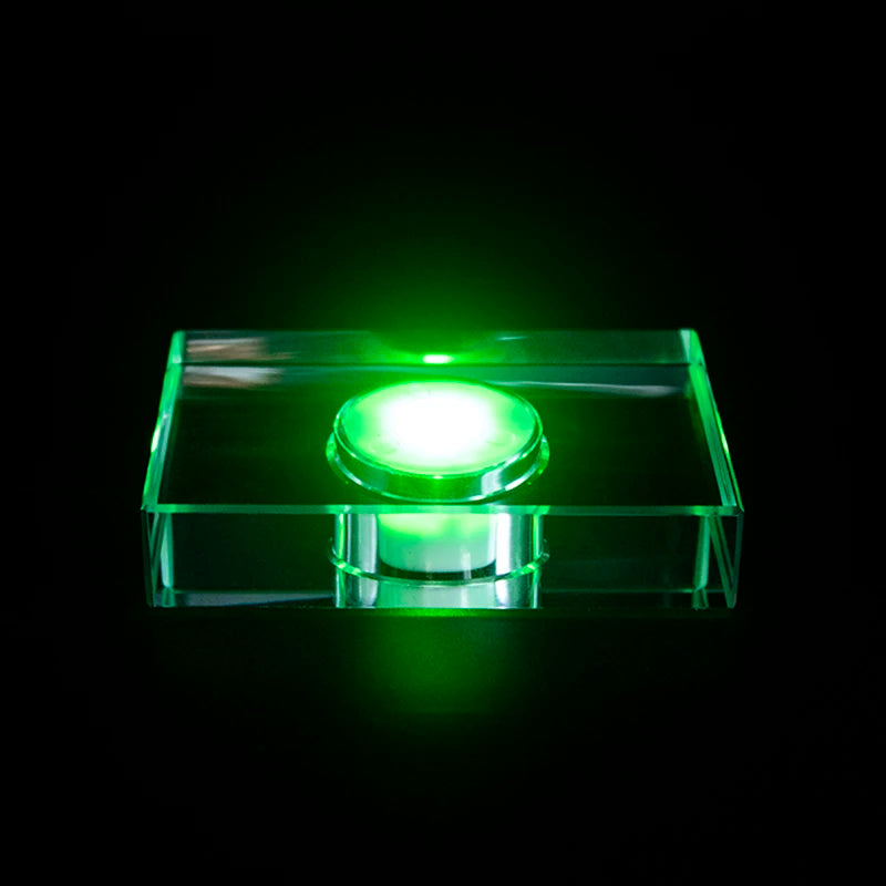 Factory Wholesale Crystal LED Night Light Base Custom Colorful Luminous Lamp Holder