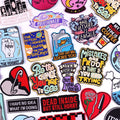 Inspirate Words Embroidery Patch Retro Letter Iron on Patch Applique Clothing Shirt Jacket Backpack Sewing Badge DIY Accessory
