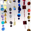 Mirror Effect Gold and Silver Shiny Shimmer Discs Strands Pvc Design Sequin Curtain for Wedding Decoration