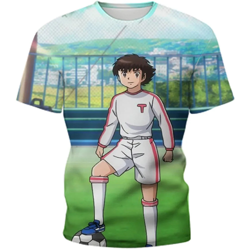 Fitspi Anime 3d Print Boy Girl T-shirt Summer 4-13y Children Cool Clothing Tshirt Teen Kids Birthday Party Gift