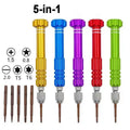 MYJ 5 in 1 Cell Phone Repair Screwdriver Set Disassemble Tool Kit Multi-specification Magnetic Watch Glasses Repair Tool Set